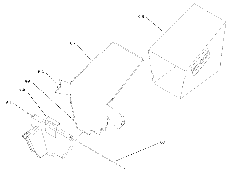Rear Grass Bag Assembly No 11 0189