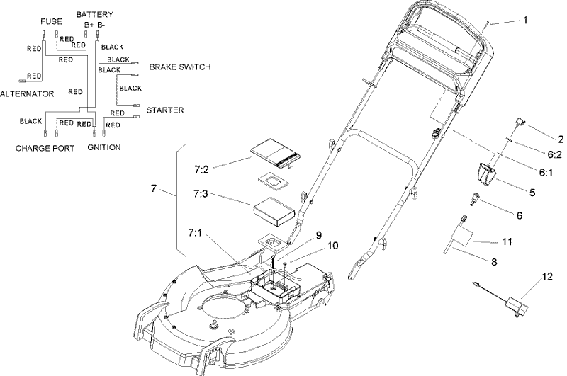 Battery and Switch Assembly