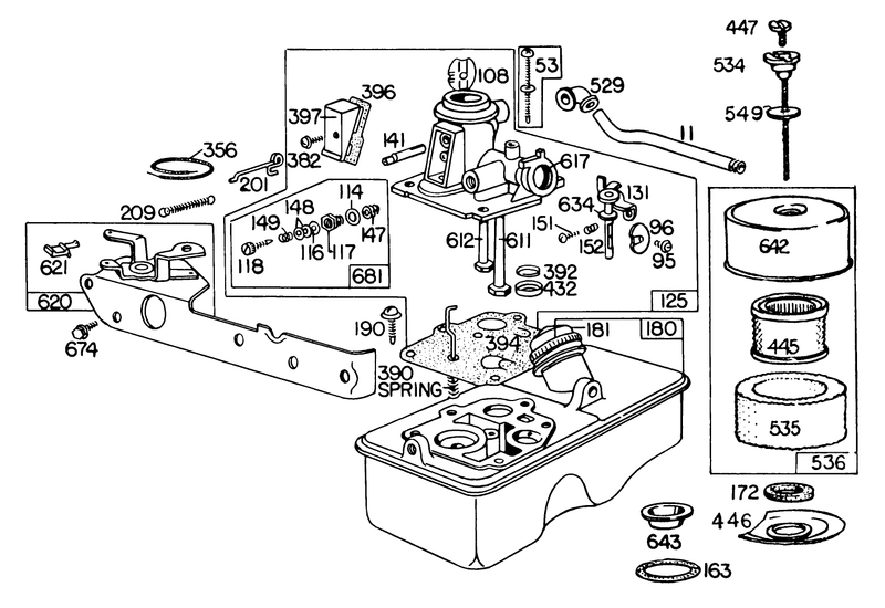Carburetor Assembly Model No 110908 0380 02