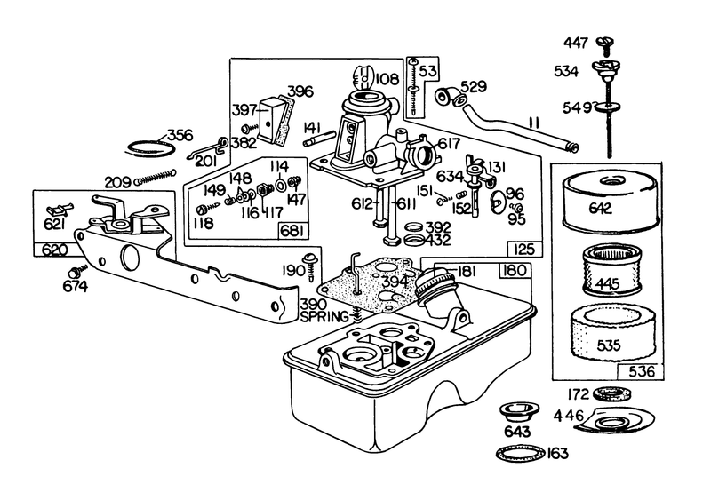 Carburetor Assembly Model No 110908 0380 02