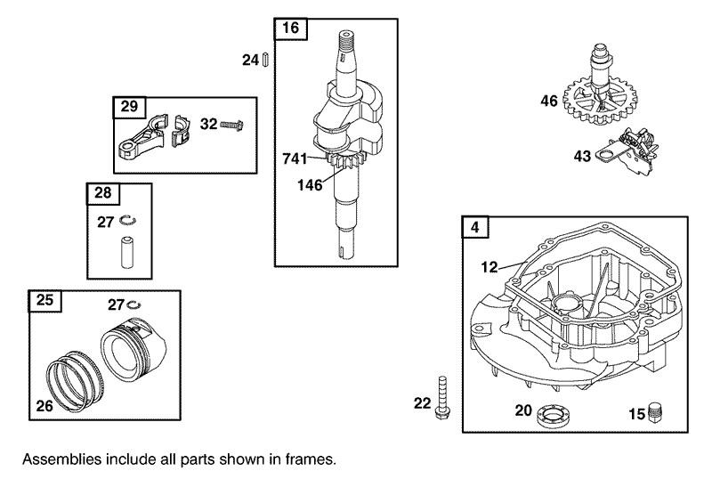 Crankshaft Assembly Engine GTS 200 Only on 20791