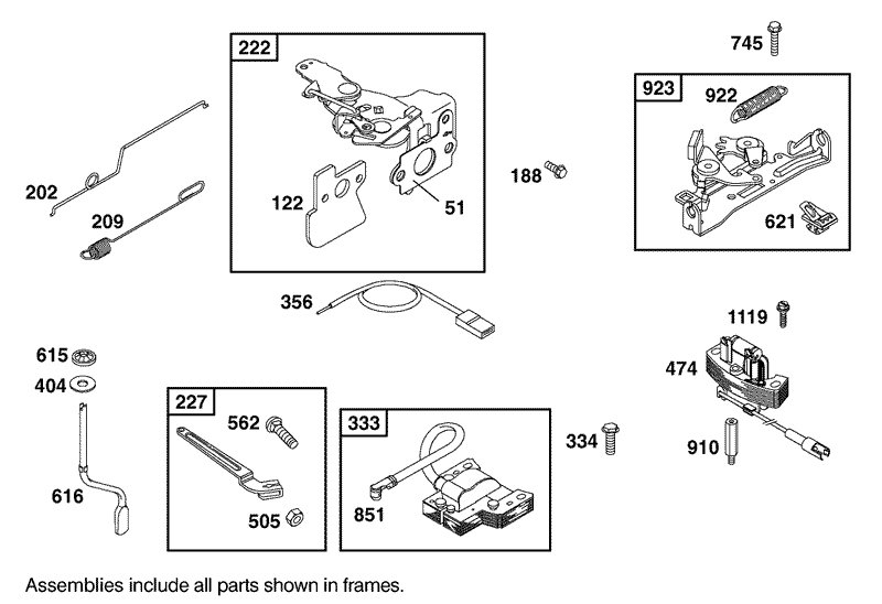 Governor Assembly Engine GTS 200 Only on 20791