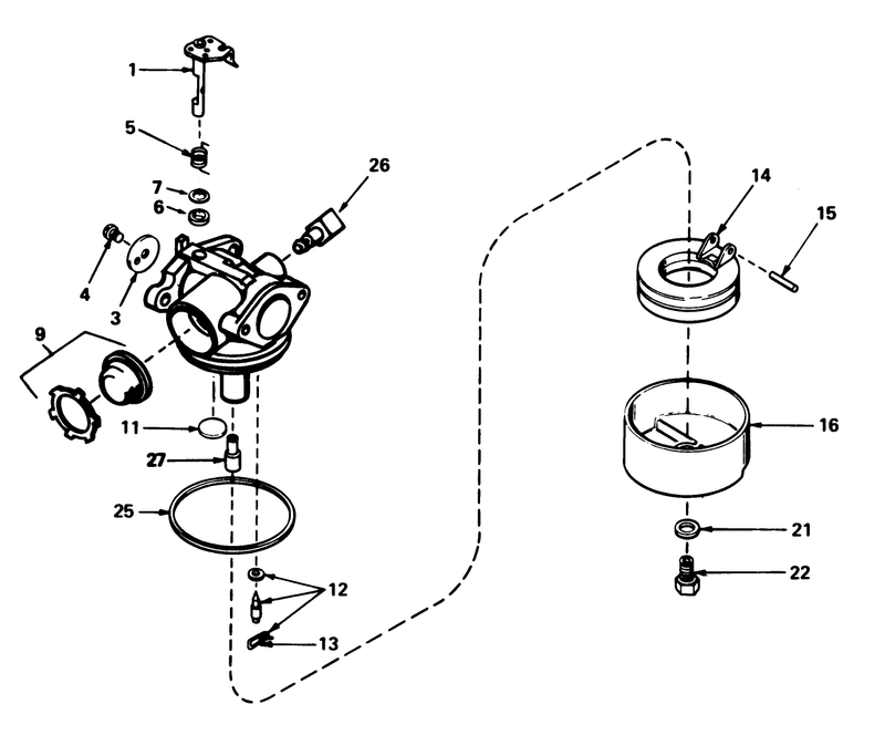 Carburetor No 632050a