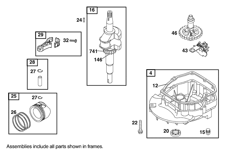 Crankshaft Assembly Engine GTS 200 Only on 20789