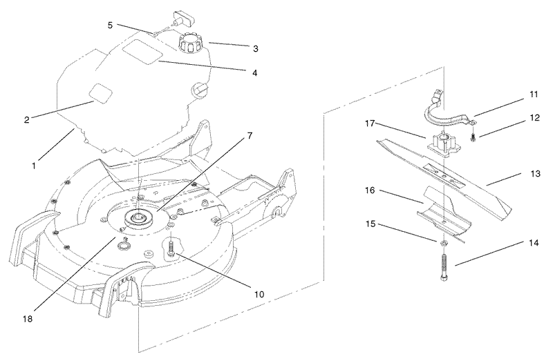 Engine and Blade Assembly