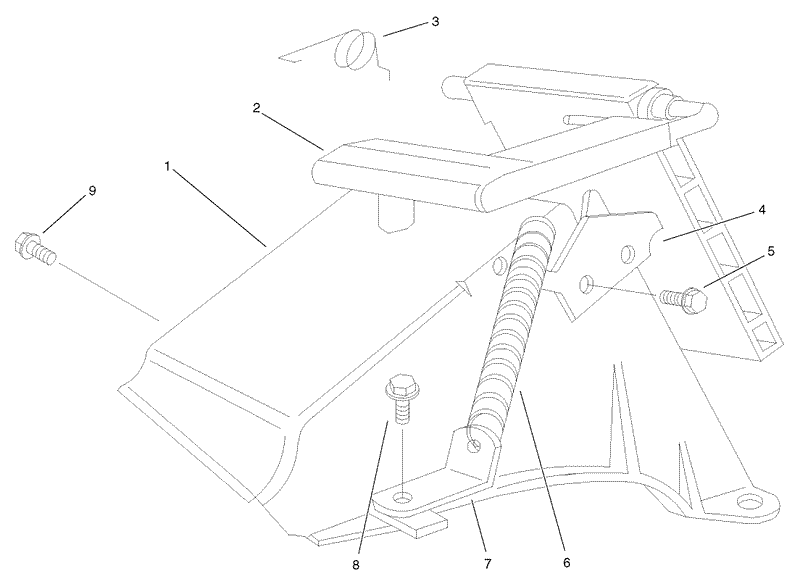 Rear Bagger Discharge Chute Assembly