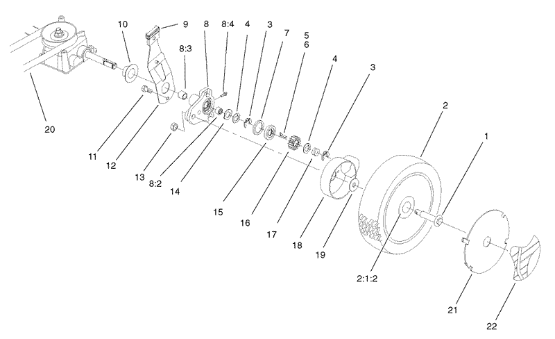 Gearcase and Wheel Assembly