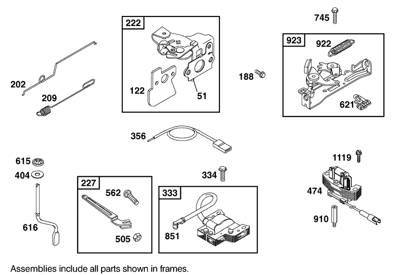 Governor Assembly Engine GTS 200 only on 20791