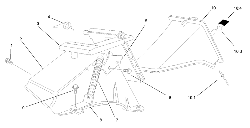 Rear Bag Discharge Chute Assembly
