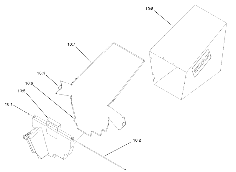 Rear Grass Bag Assembly No 11 0189