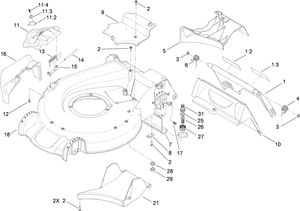Deck Housing and Rear Door Assembly