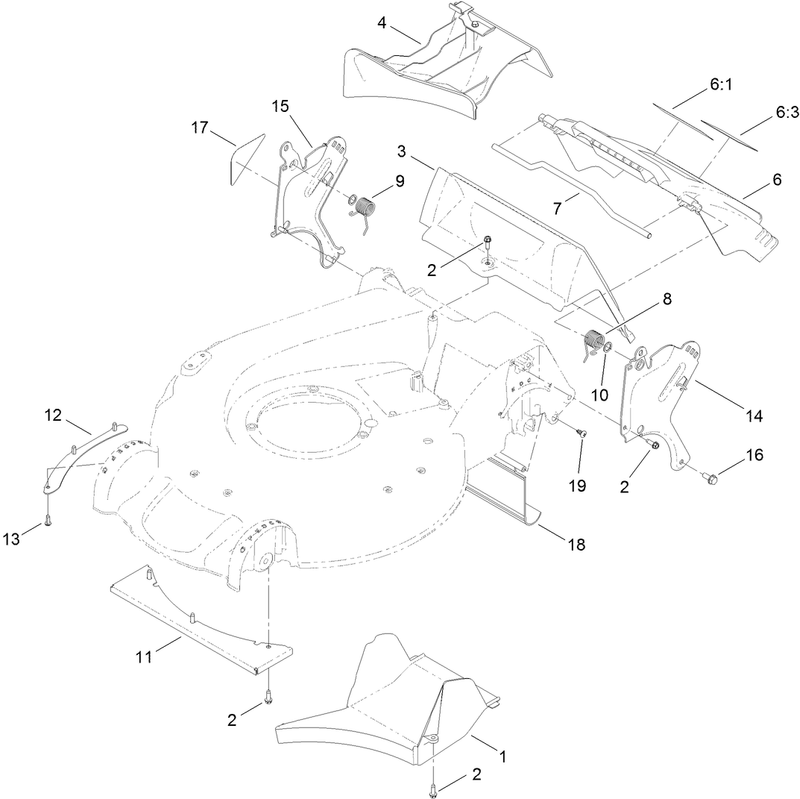 Rear Door and Mulch Plug Assembly