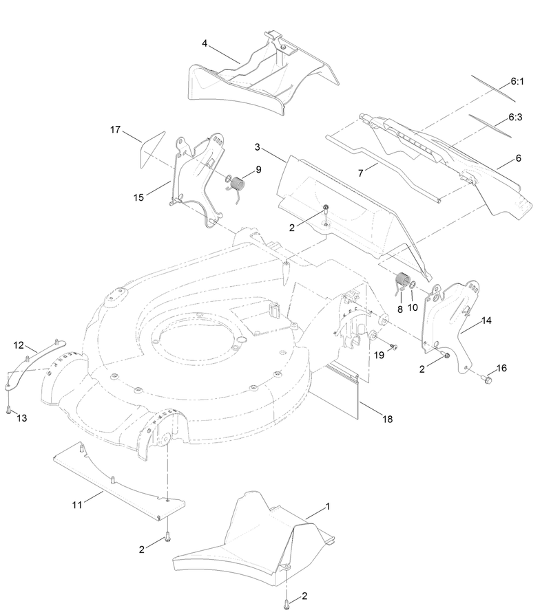 Rear Door and Mulch Plug Assembly
