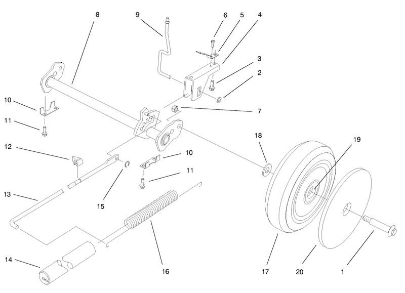 Deck Suspension Assembly