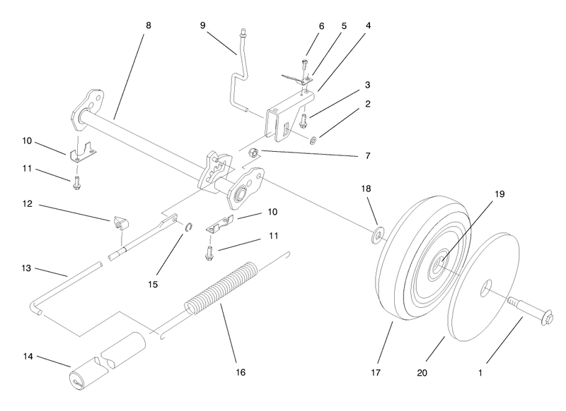 Deck Suspension Assembly