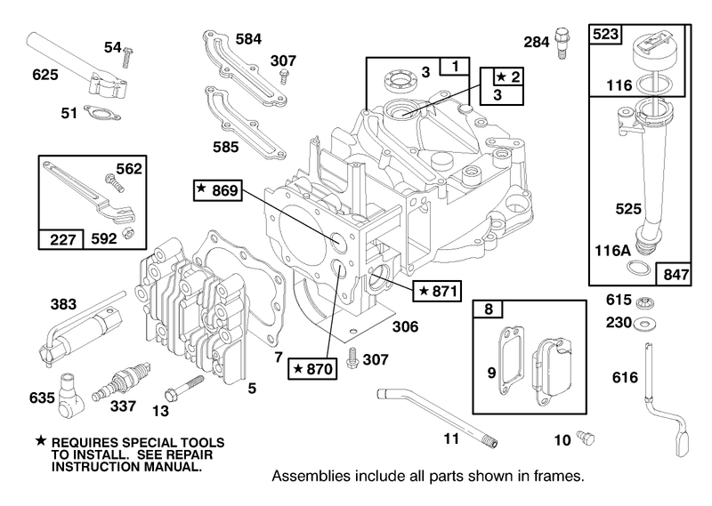 Engine Briggs and Stratton Model 12f802 1767 E1