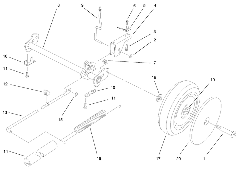 Deck Suspension Assembly