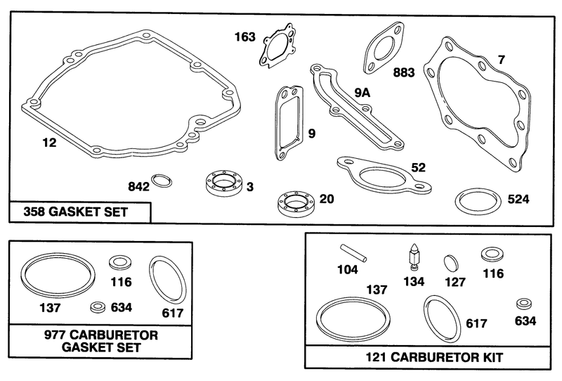 Engine Briggs and Stratton Model 12f802 0667 01