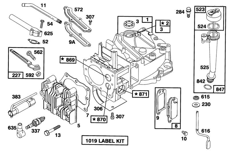 Engine Briggs and Stratton Model 12f802 0667 01
