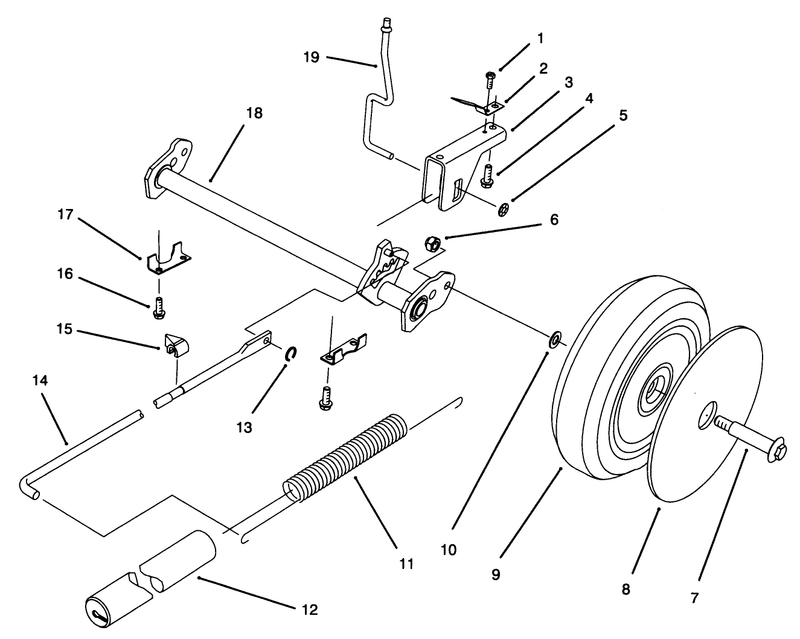 Rear Axle Assembly model No 20803b Only