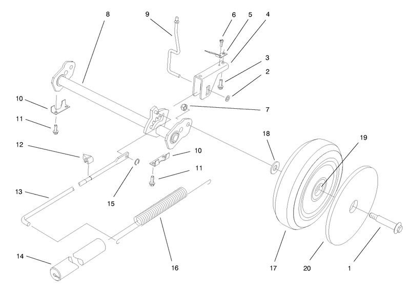 Deck Suspension Assembly
