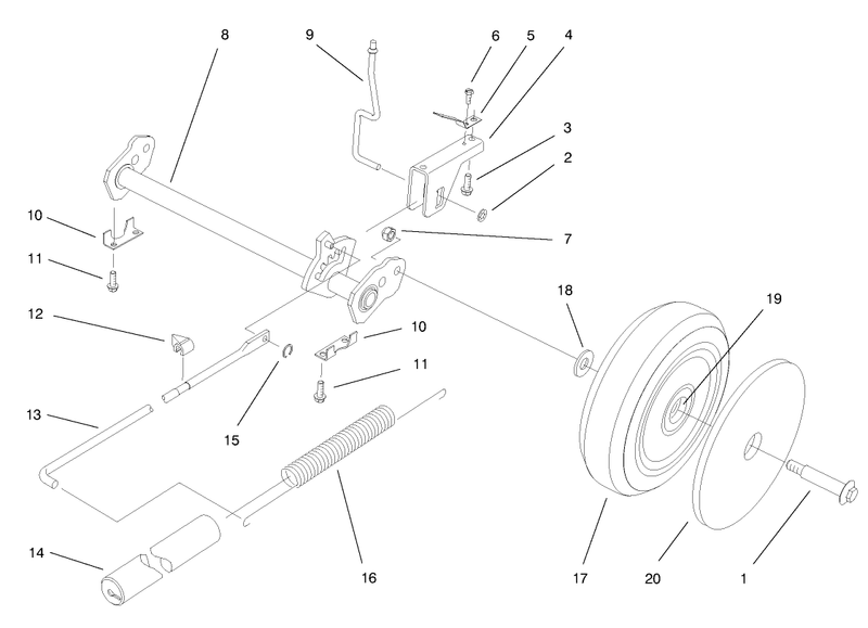 Deck Suspension Assembly