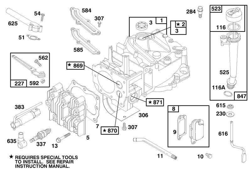 Engine Briggs and Stratton Model 12f802 1767 E1