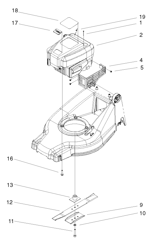 Engine and Blade Assembly