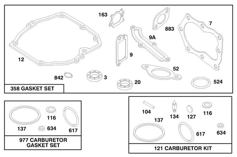 Engine Briggs and Stratton Model 12f802 0667 01