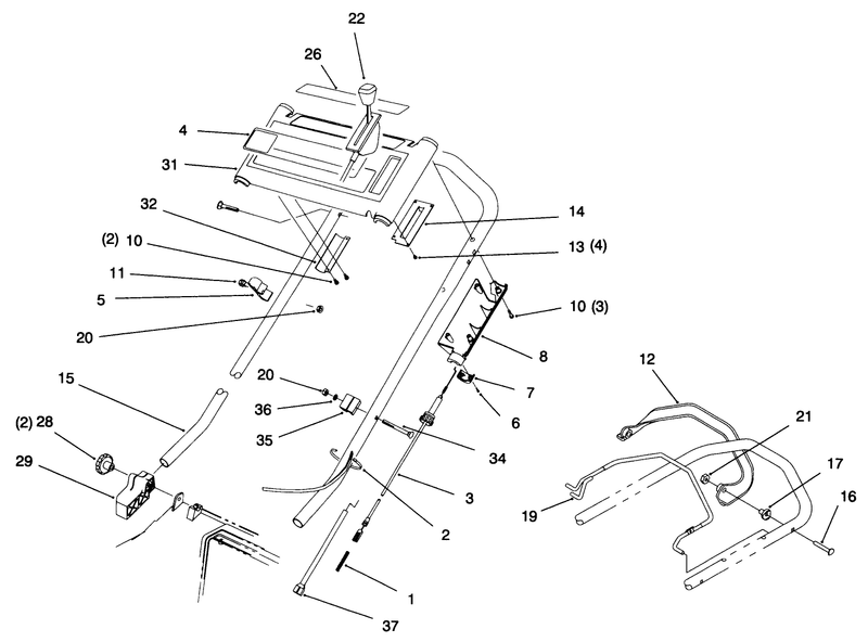 Handle Assembly model No 20808b Only