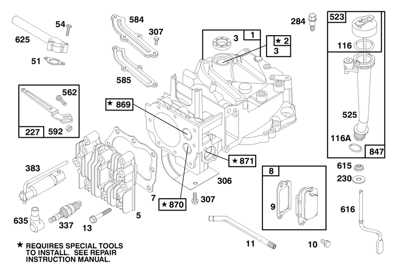 Engine Briggs and Stratton Model 12f802 1767 E1