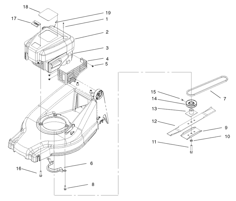 Engine And Blade Assembly