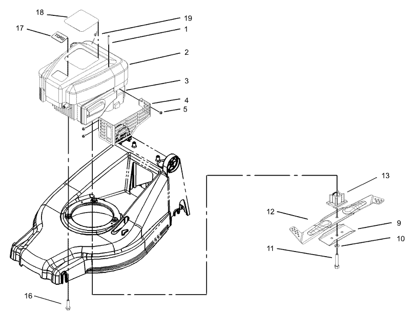 Engine and Blade Assembly