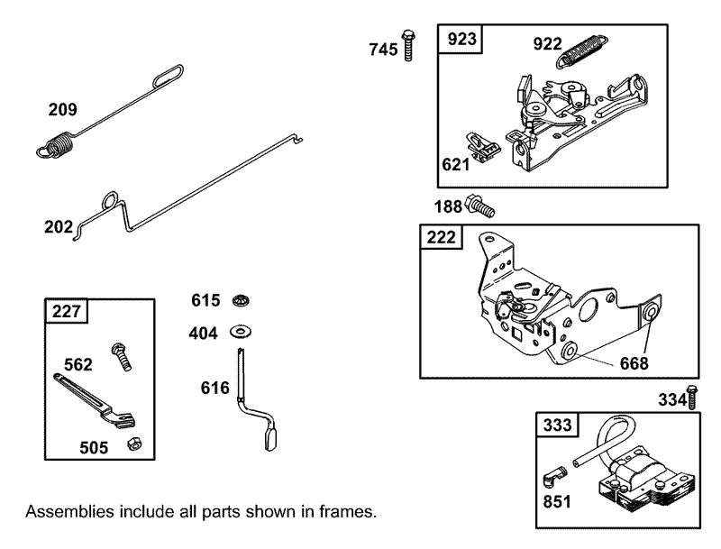 Governor Assembly Briggs and Stratton Model 12F802 1770 B1