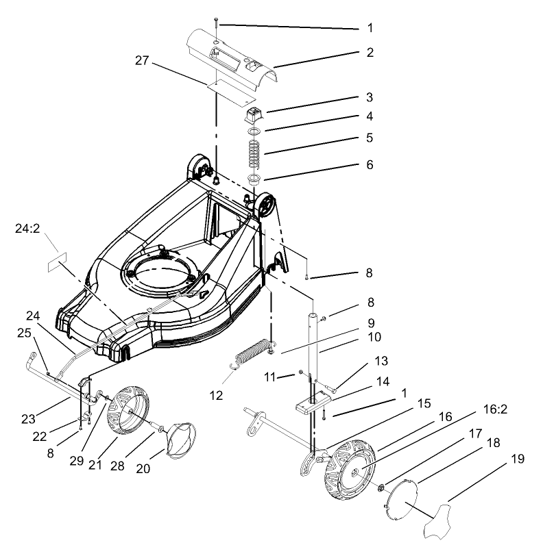 HOC and Wheel Assembly