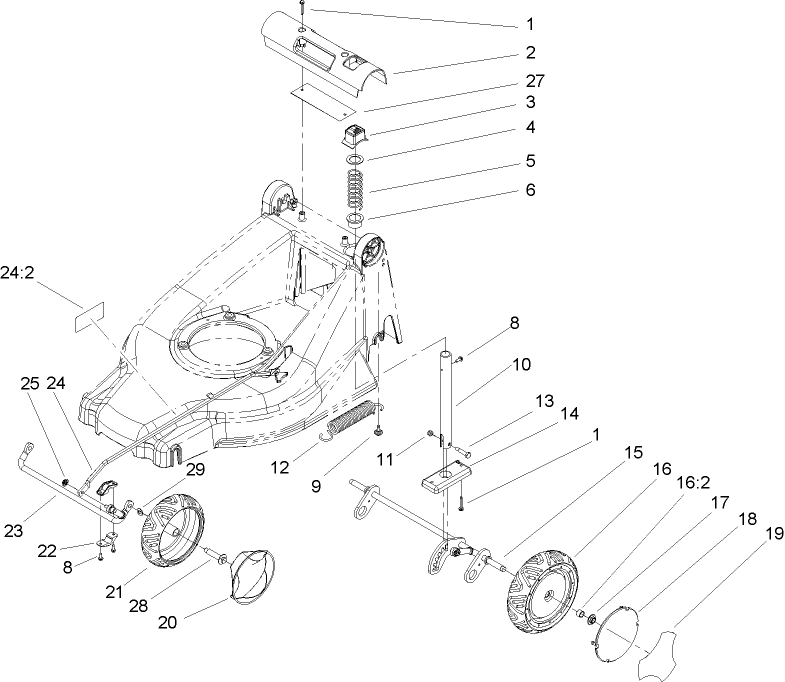 Height of Cut and Wheel Assembly