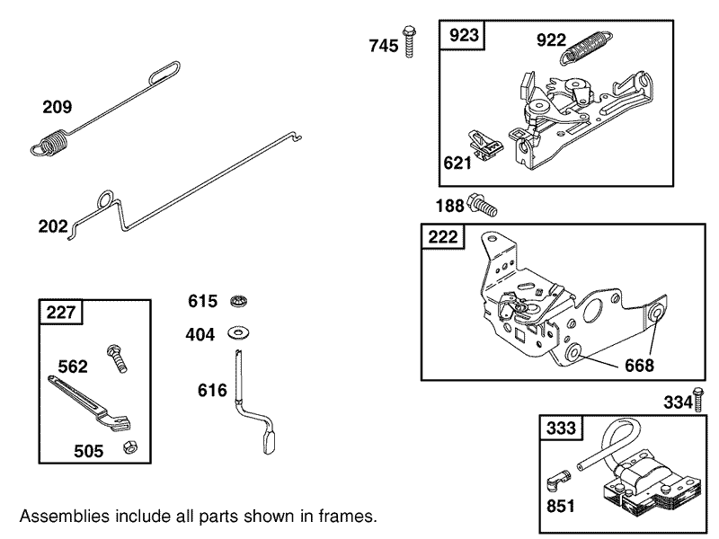 Governor Assembly Briggs and Stratton Model 12F802 1770 B1