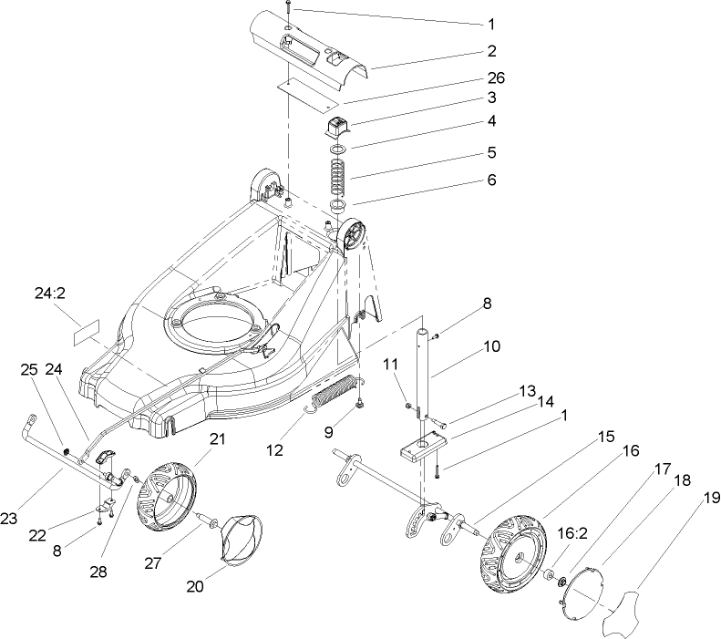 Height of Cut and Wheel Assembly