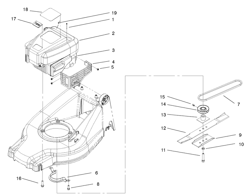 Engine And Blade Assembly