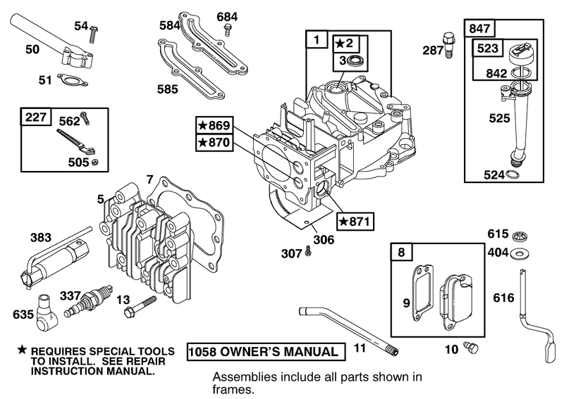 Engine Briggs and Stratton Model 12f802 1769 B1