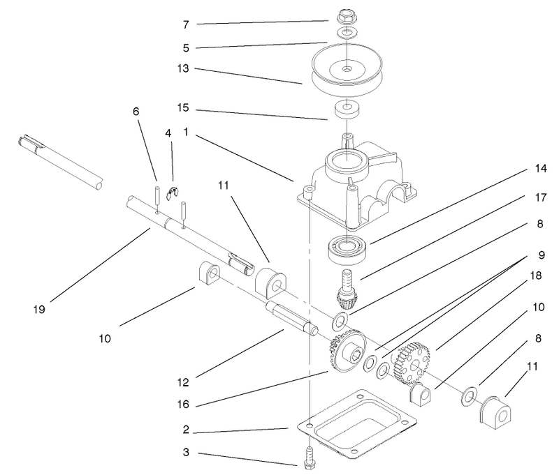 Gear Case Assembly No 104 7593