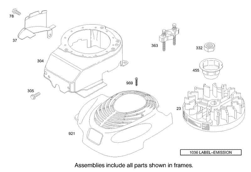 Blower Housing Assembly Briggs and Stratton Model 12H802 1720 B1