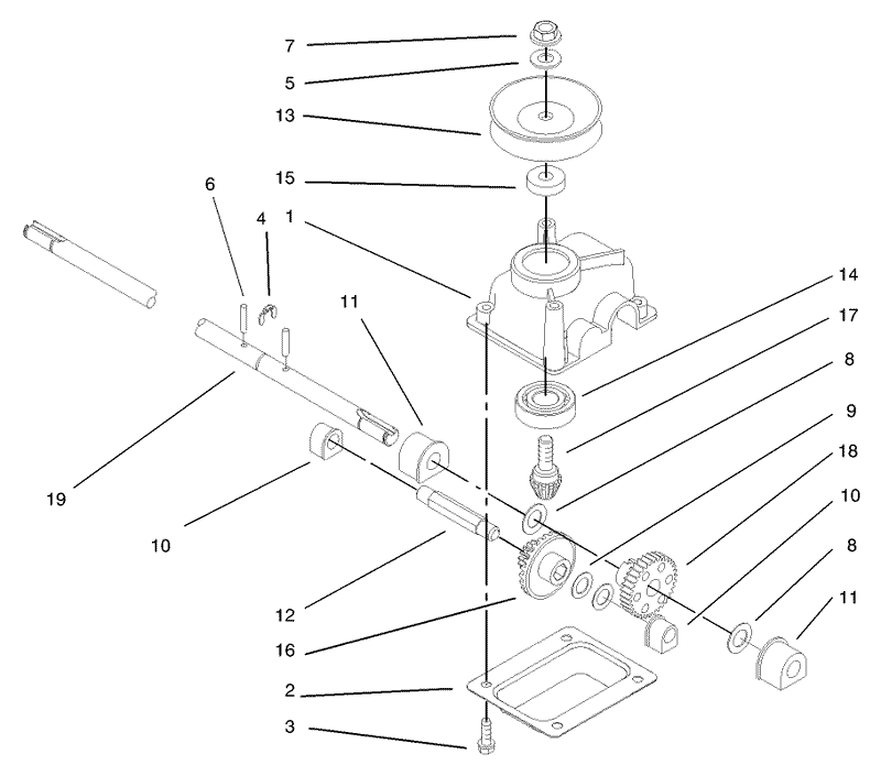 Gear Case Assembly No 104 7593