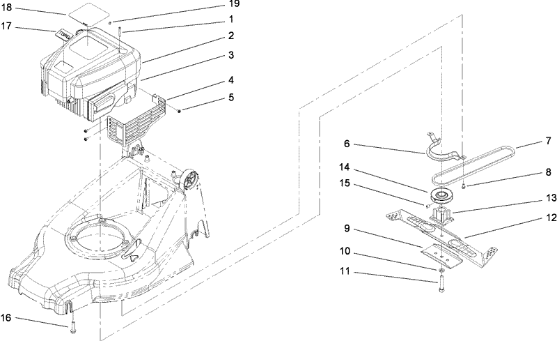 Engine and Blade Assembly