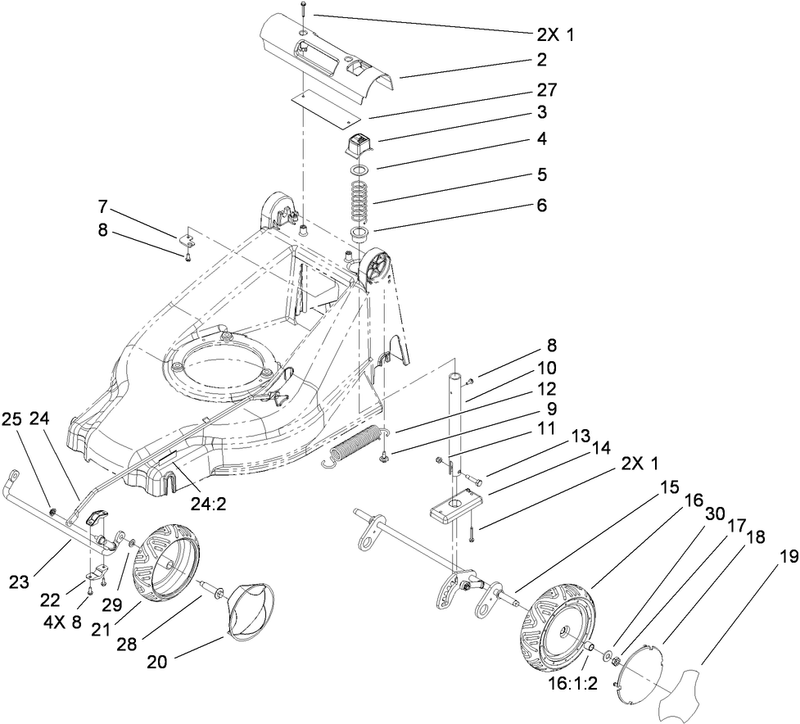 Height of Cut and Wheel Assembly