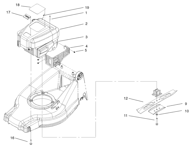 Engine And Blade Assembly