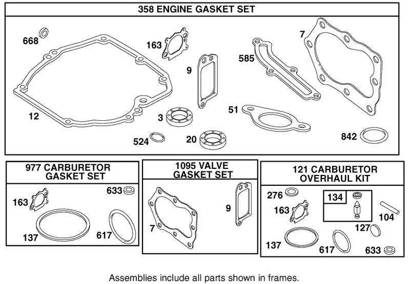 Gasket Assembly Briggs And Stratton Model 12f802 1770 B1
