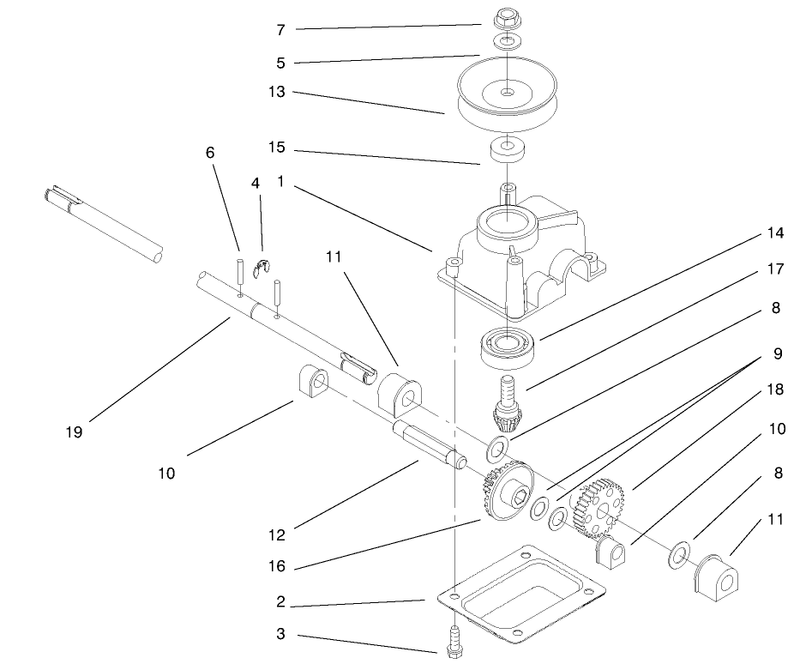 Gear Case Assembly No 104 7593
