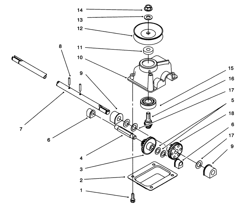 Gearcase Assembly No 71 9600