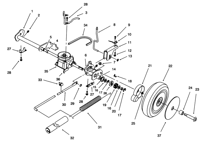Sp Rear Axle Assembly